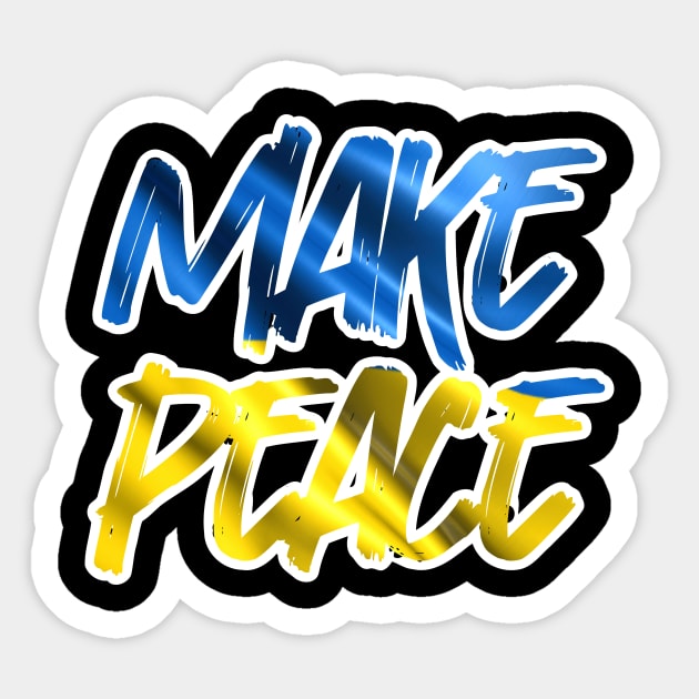 Make Peace Sticker by colorsplash